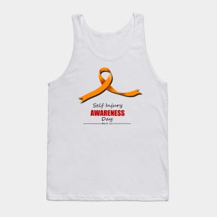 Self injury awareness day vector illustration Tank Top